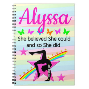 SHE BELIEVED SHE COULD GYMNAST DESIGN NOTEBOOK