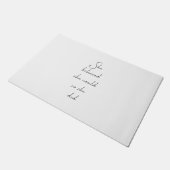 She Believed She Could Inspirational Quote Doormat (Angled)