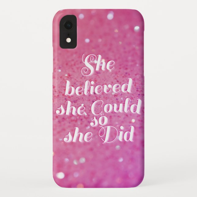 She believed she could so she did Case-Mate iPhone case (Back)
