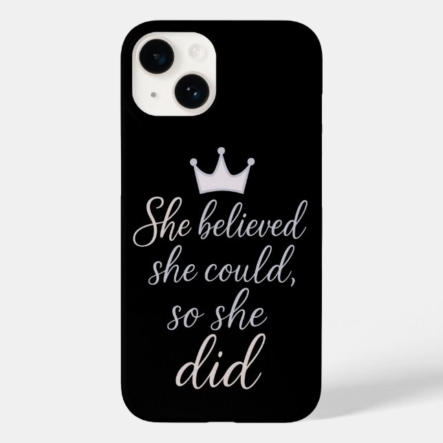 She believed she could, so she did Case-Mate iPhone case (Back)