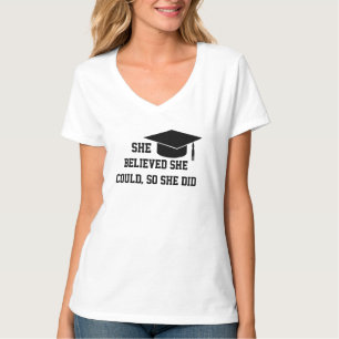 She Believed She Could So She Did - Cute Girl Tee