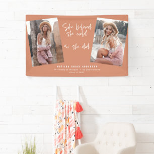She believed she could so she did graduation bann banner