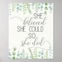 She Believed She Could So She Did Inspirational