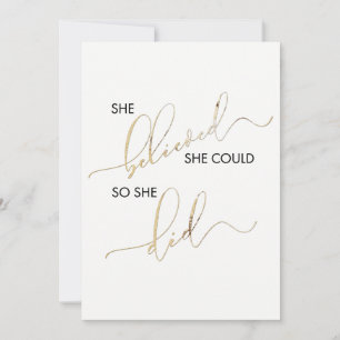 She Believed She Could So She Did Inspiring Quote
