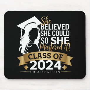She Believed She Could So She Mastered It 2024 Mouse Mat