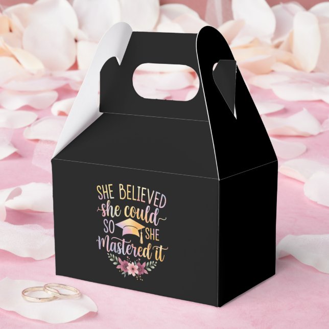 She Believed She Could So She Mastered It Graduate Favour Box (Wedding)