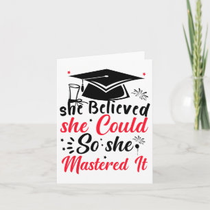 She Believed She Could So She Mastered It Masters Card