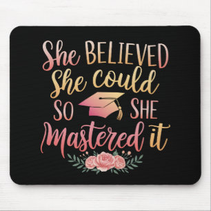 She Believed She Could So She Mastered It Mouse Mat