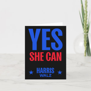 She Can 2024 Election President Kamala Harris 1  Card