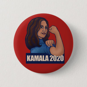 She can do it KAMALA 2020 Vote Kamala Harris 6 Cm Round Badge