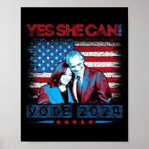 She Can Harris 2024 Wheimer 2024 Vote Harris Waltz Poster