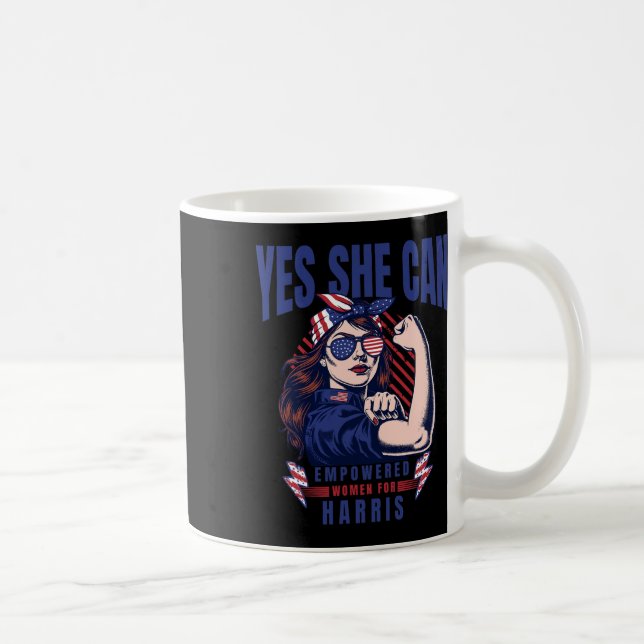 She Can Harris For President 2024  Coffee Mug (Right)