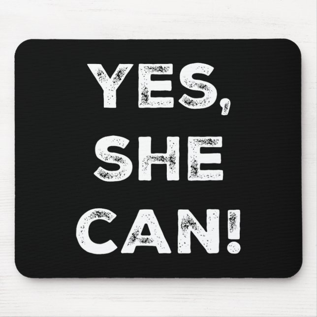 She Can Kamala Harris Dnc Slogan President 2024  Mouse Mat (Front)