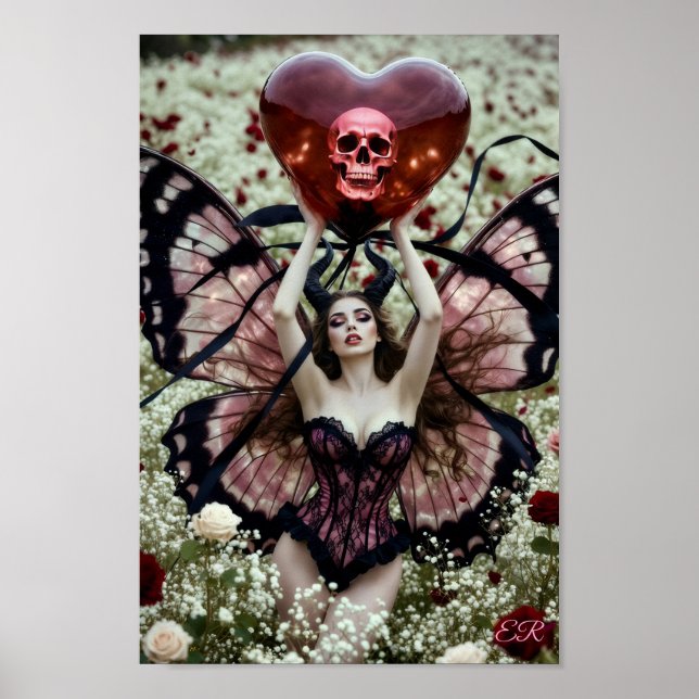 She Carries Death Like a Valentine Poster (Front)