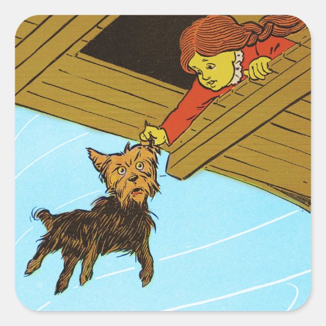 She Caught Toto By The Ear Square Sticker (Front)