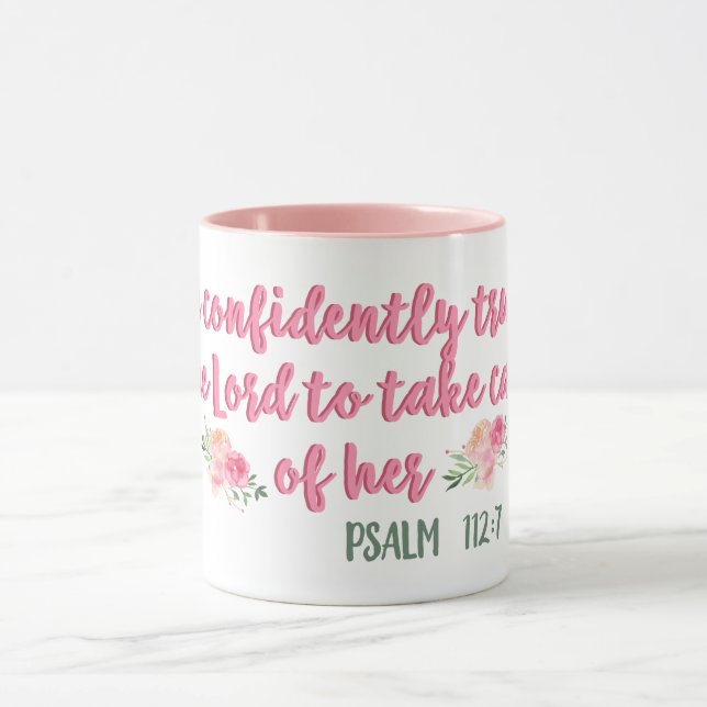She Confidently Trusts The Lord // Bible Verse Mug (Center)