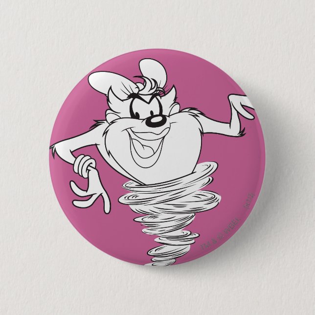 She-Devil Black and White 6 Cm Round Badge (Front)