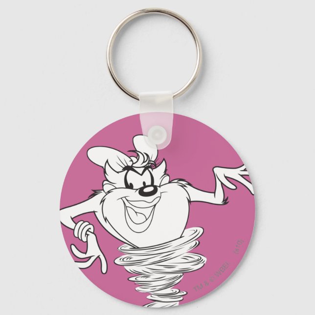 She-Devil Black and White Key Ring (Front)