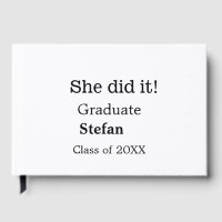She did it graduate add name class of 20XX text