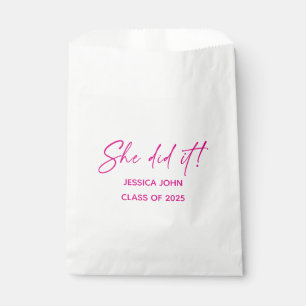 She did it Graduation party candy favors  Favour Bags