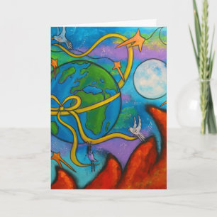 She Dreams Of Peace Christmas Card