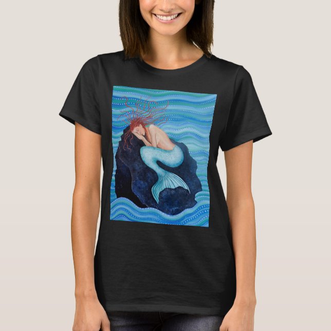 She Dreams Sea Dreams Mermaid Unisex T-Shirt (Front)