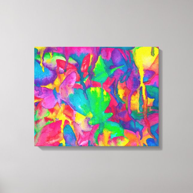 She Endures Bright Butterfly Canvas Print (Front)