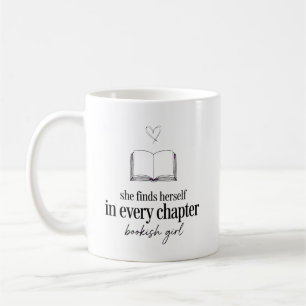 She Finds Herself In Every Chapter Bookish Open Bo Coffee Mug