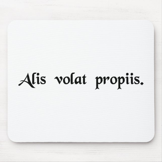 She flies with her own wings mouse mat (Front)