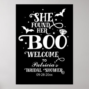 She Found Her Boo Bridal Shower Welcome Sign