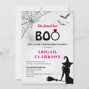 She Found Her Boo Halloween Bachelorette Party Invitation