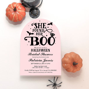 She Found Her Boo Halloween Bridal Shower  Invitation