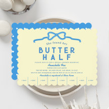 She found her Butter Half Blue Bow Bridal Shower
