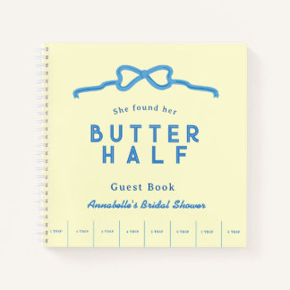 She found her Butter Half Bridal Shower Guest Book