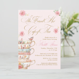 She Found Her Cup of Tea Bridal Shower Invitation