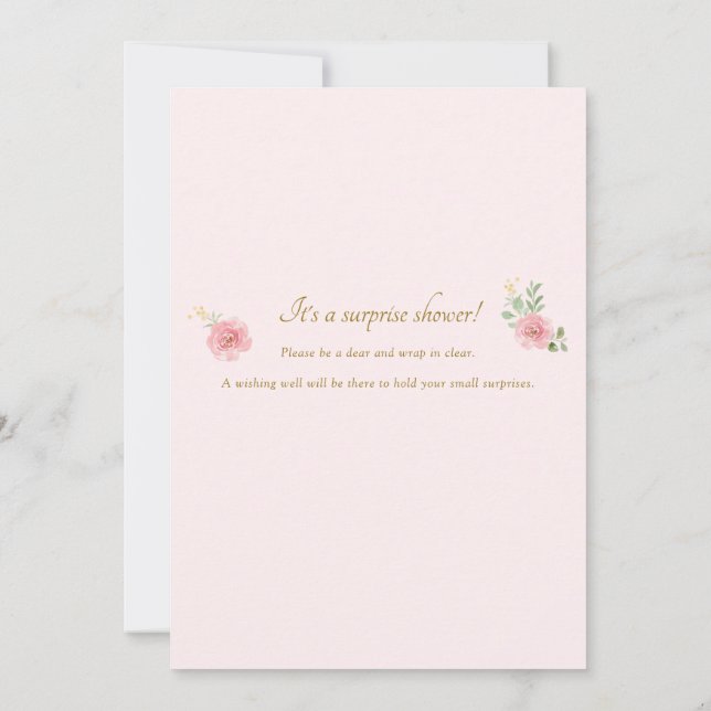 She Found Her Cup of Tea Bridal Shower  Invitation (Back)