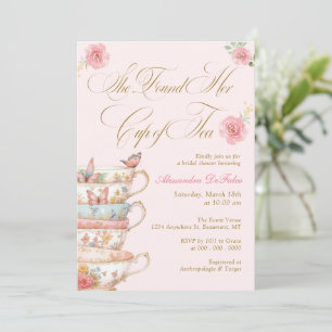 She Found Her Cup of Tea Bridal Shower Invitation