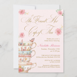 She Found Her Cup of Tea Bridal Shower Invitation