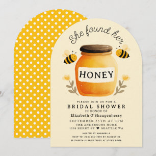 She found Her Honey Bee Bridal Shower Arch Invitation