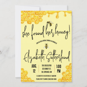 She Found Her Honey!  Bee, Honey, Bridal Shower Invitation