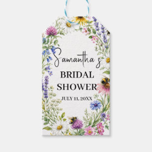 She Found her Honey Bee Wildflower Bridal Shower Gift Tags