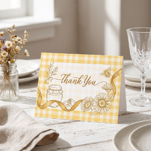 She Found Her Honey Beehive Jar Bridal Shower Thank You Card
