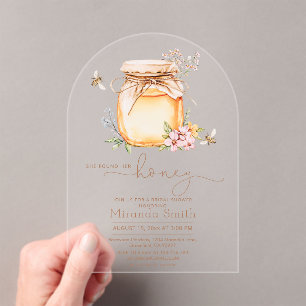 She found her honey Bridal Shower Acrylic Invitations