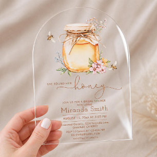 She found her honey Bridal Shower Acrylic Invitations