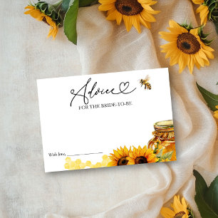 She Found Her Honey Bridal Shower Advice Card
