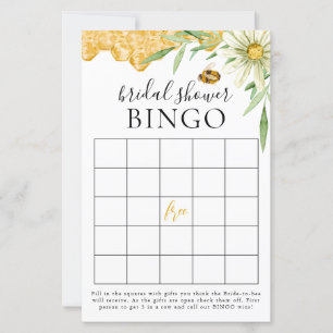 She Found Her Honey Bridal Shower Bingo Game Card
