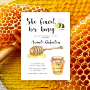 She found her honey Bridal shower Invitation