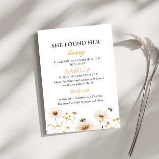 She Found Her Honey Bridal Shower Invitation