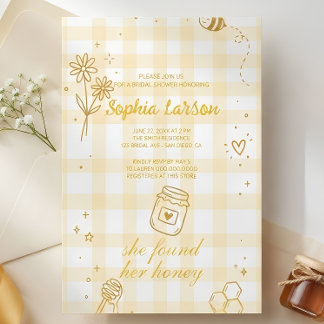 She Found Her Honey Bridal Shower Invitation