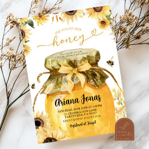 She found her honey bridal shower invitation